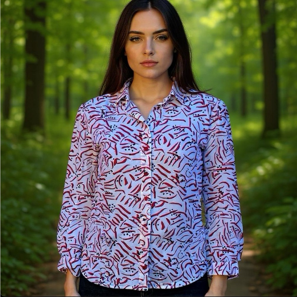 Vintage Campus Casuals of CA. Sheer Blouse